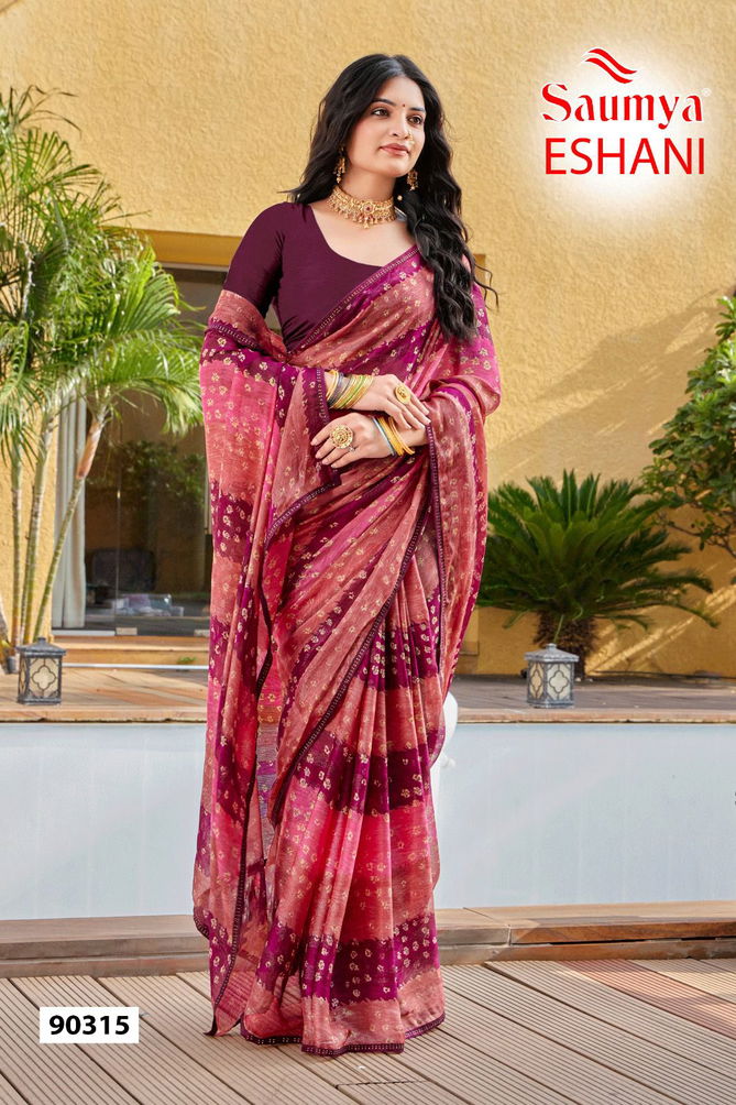 Eshani By Saumya Printed Sarees Wholesale Shop in Surat
